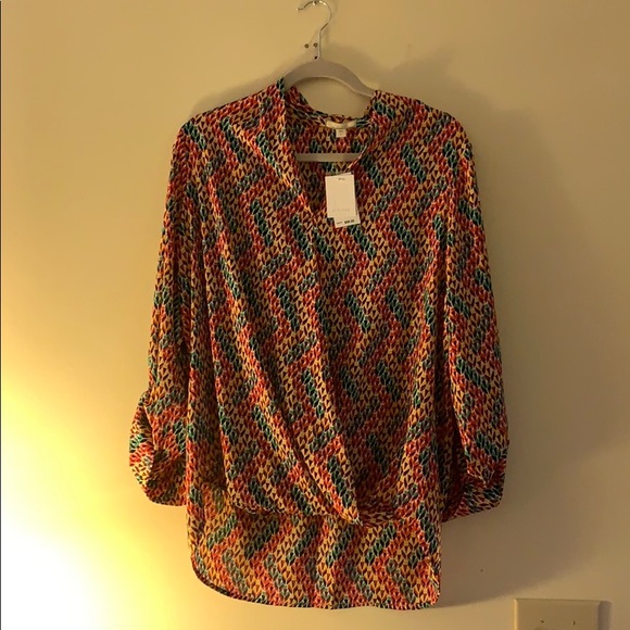 Pleione Tops - NWT Pleione Multi-colored Blouse